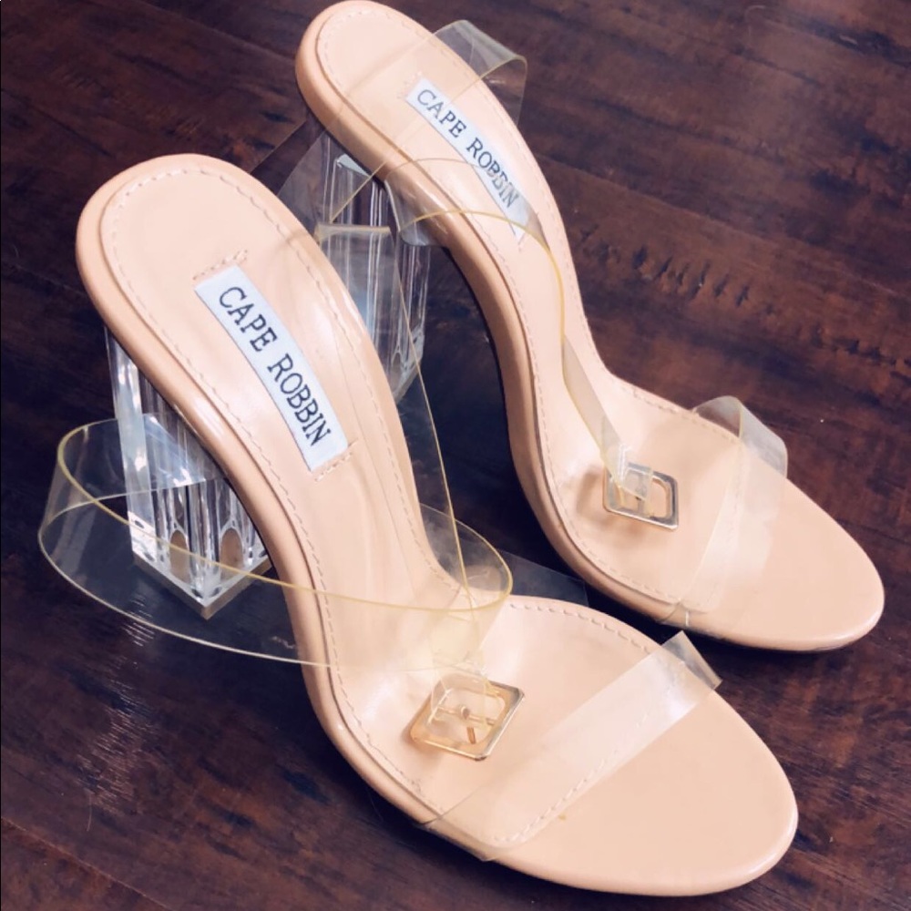 Clear heels/shoes
